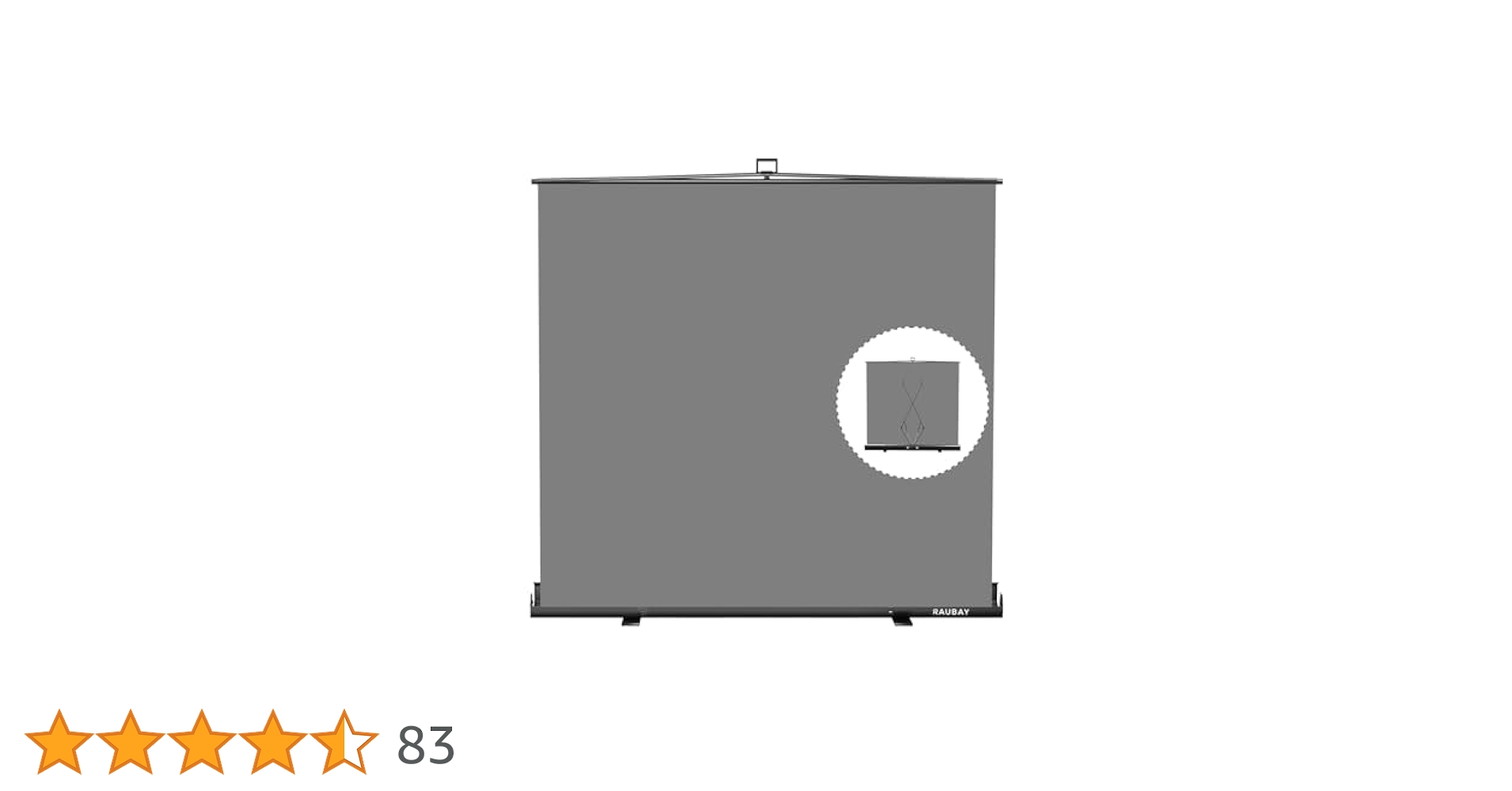 Wider Style】 RAUBAY 200x210cm/78.7x82.7in Large Collapsible
